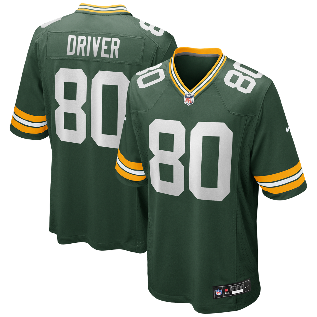 Green Bay Packers Donald Driver Nike Game Retired Player Jersey - Green