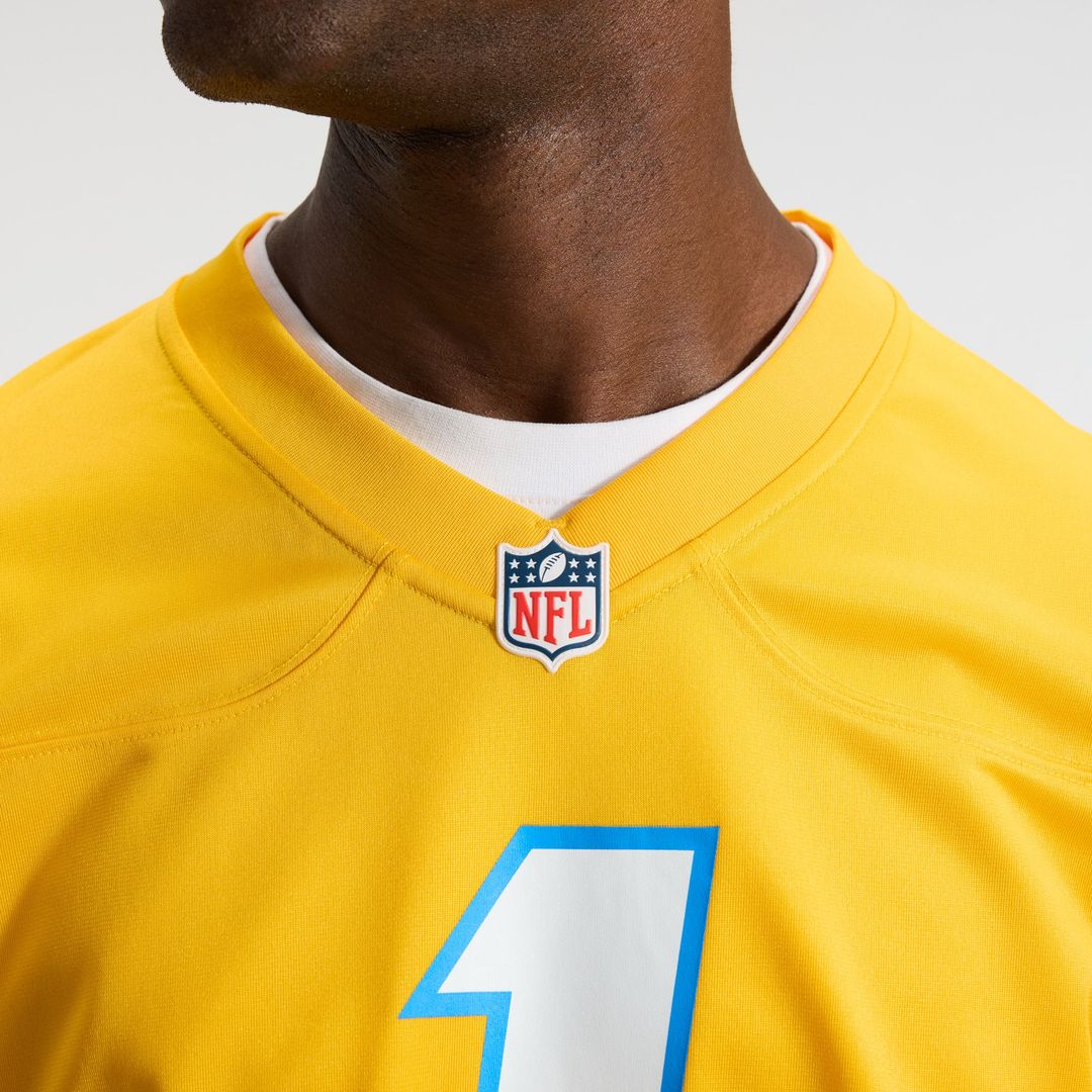 Los Angeles Chargers Quentin Johnston Nike Alternate Super Chargers Game Player Jersey - Navy