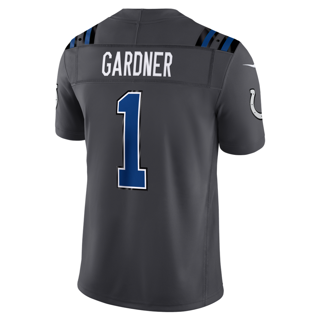 Indianapolis Colts Ahmad Sauce Gardner Nike 2026 Rivalries Collection Stitched Limited Jersey - Anthracite