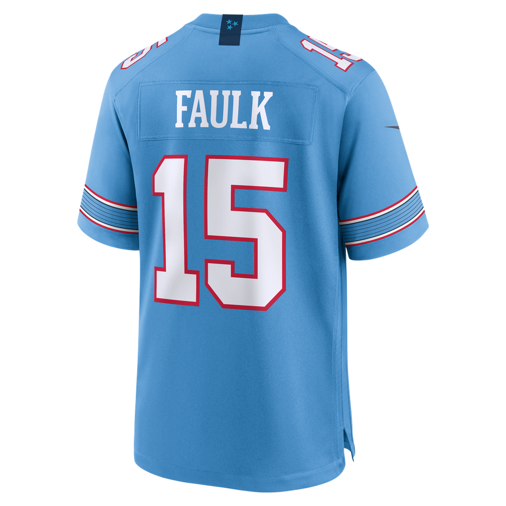 Tennessee Titans Keldric Faulk Nike Team Game Jersey - Light Blue