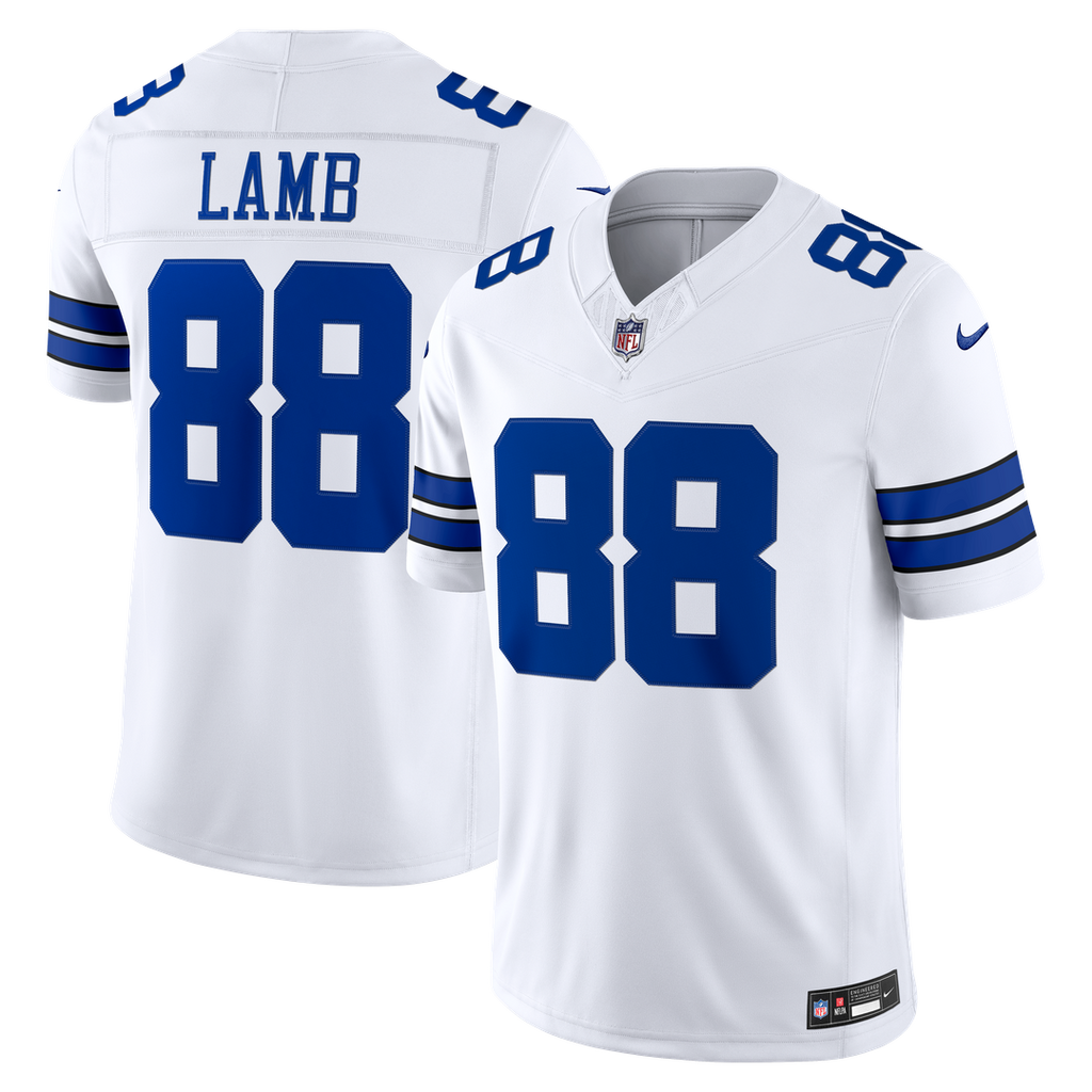 Dallas Cowboys CeeDee Lamb Nike Vapor F.U.S.E. Stitched Limited Jersey - White