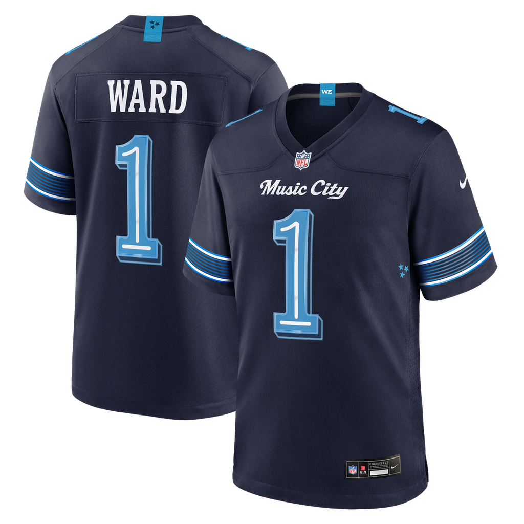 Tennessee Titans Cameron Ward Nike 2026 Rivalries Collection Game Jersey - Navy