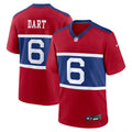 New York Giants Jaxson Dart Nike Alternate Century Red Game Jersey - Red