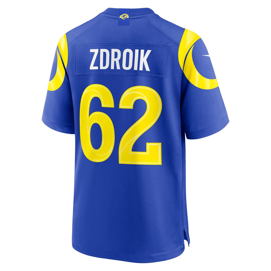 Los Angeles Rams Payton Zdroik Nike Game Jersey - Royal