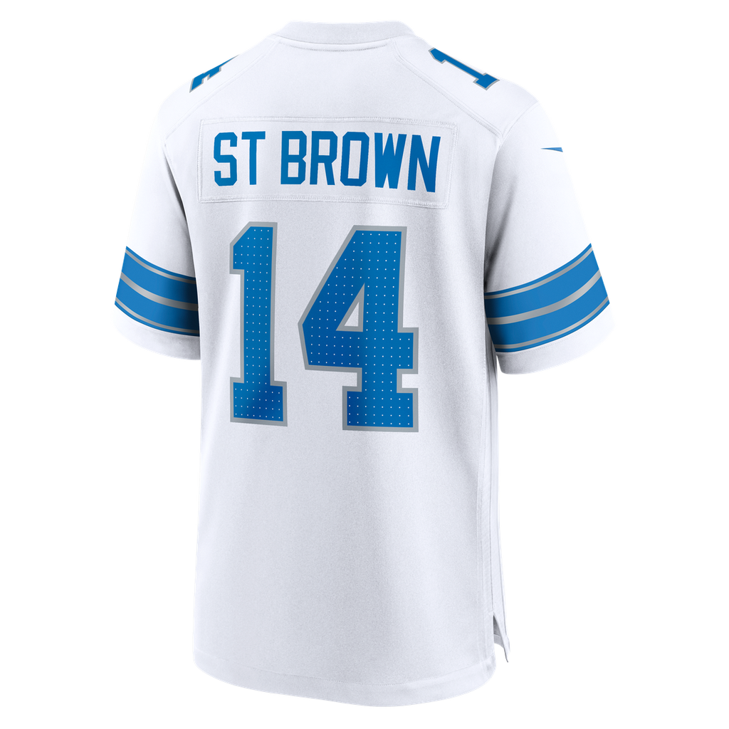 Detroit Lions Amon-Ra St. Brown Nike Game Jersey - Blue