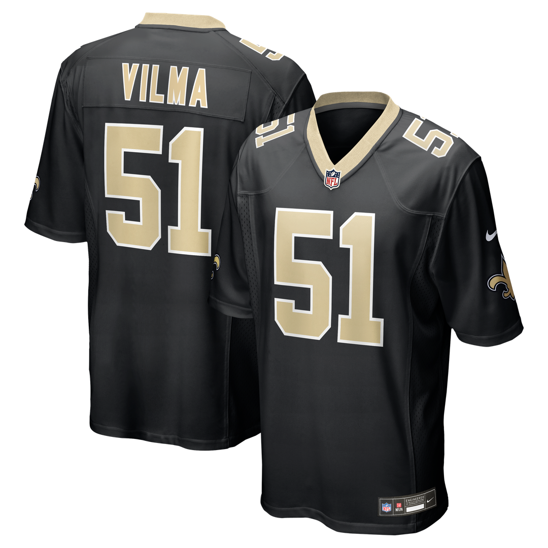 New Orleans Saints Jonathan Vilma Nike Game Retired Player Jersey - Black