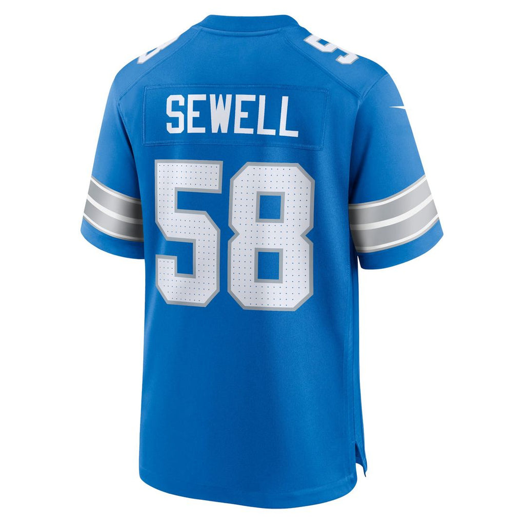 Detroit Lions Penei Sewell Nike Game Jersey - Blue
