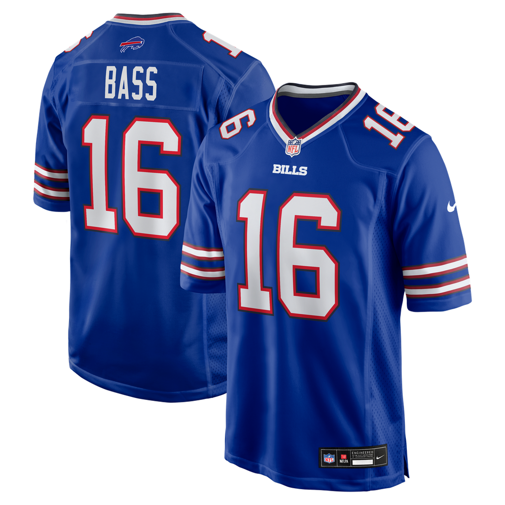 Buffalo Bills Tyler Bass Nike Team Game Jersey - Royal