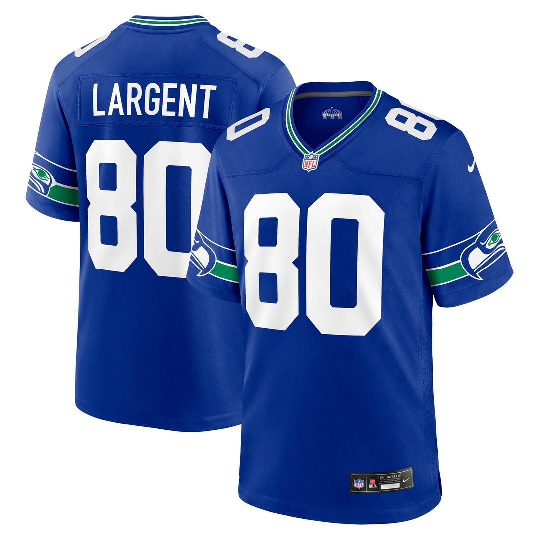 Seattle Seahawks Steve Largent Nike Throwback Retired Player Game Jersey - Royal