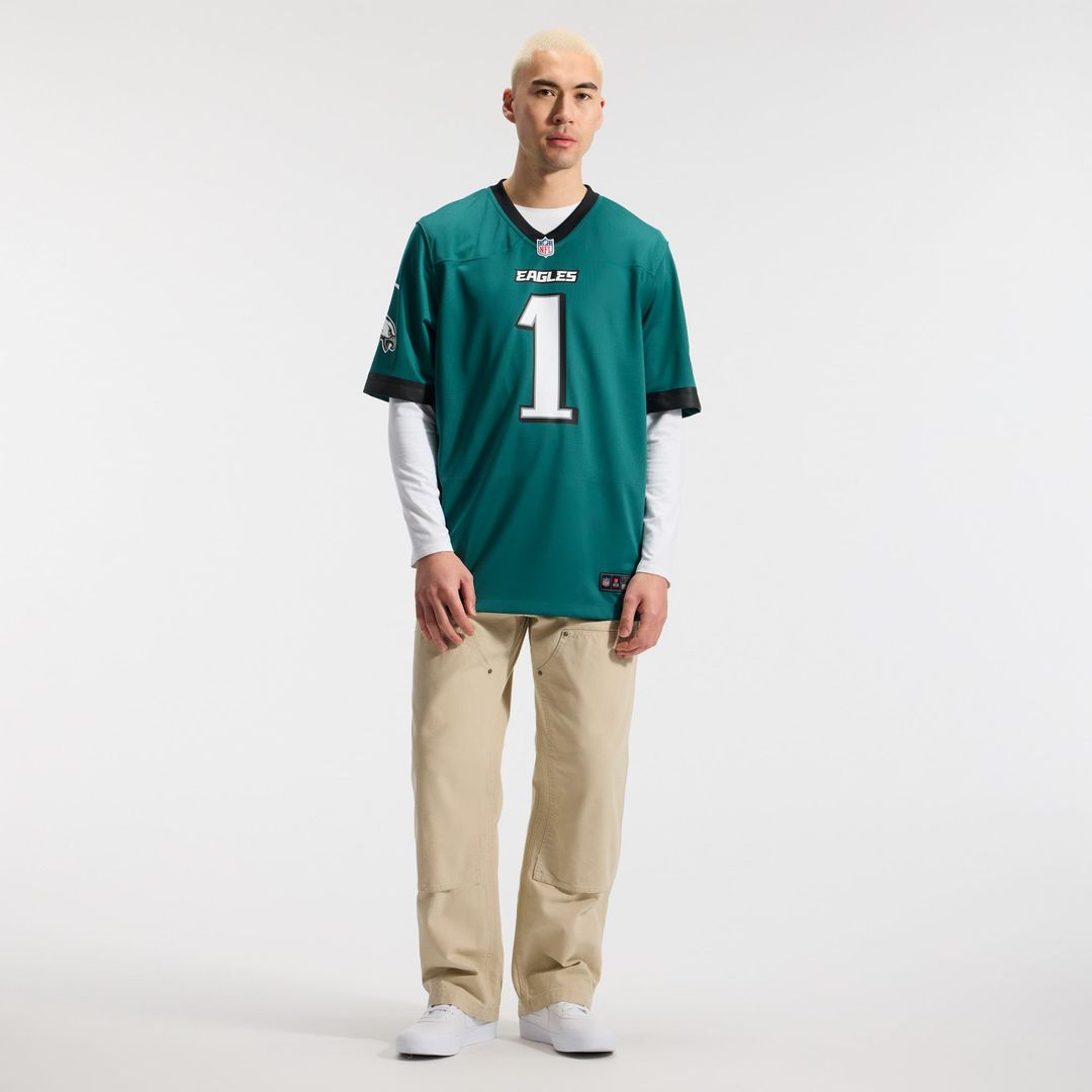 Philadelphia Eagles Jalen Hurts Nike Team Game Jersey - Midnight Green