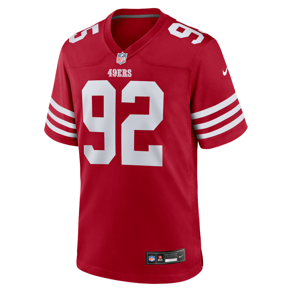 San Francisco 49ers Alfred Collins Nike Team Game Jersey - Scarlet