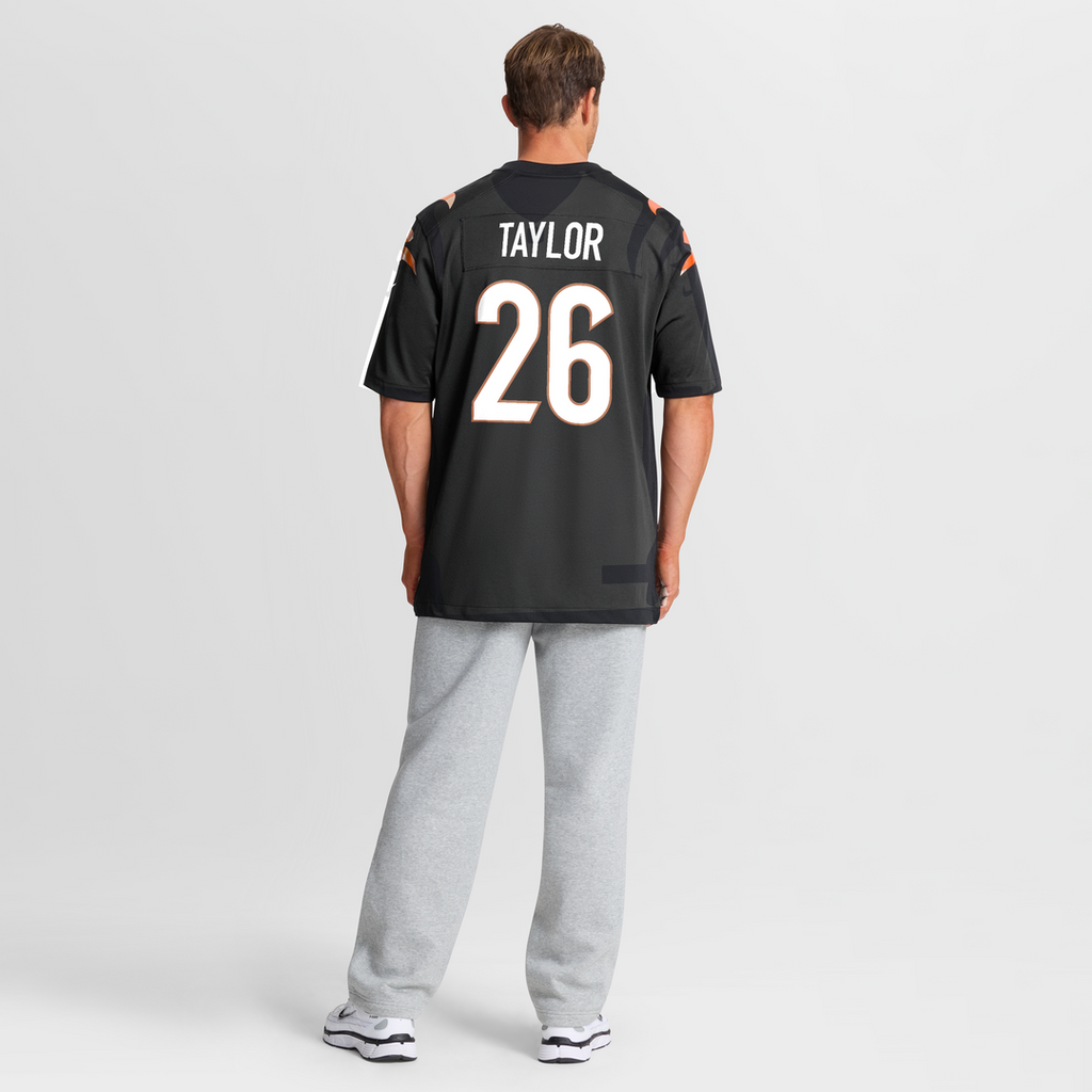 Cincinnati Bengals Ja'Sir Taylor Nike Team Game Jersey - Black