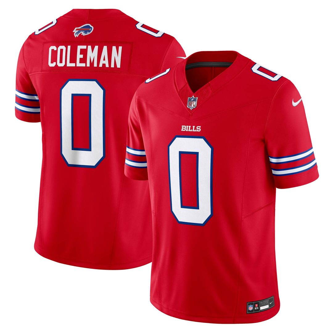 Buffalo Bills Keon Coleman Nike Alternate Vapor F.U.S.E. Limited Jersey - Red