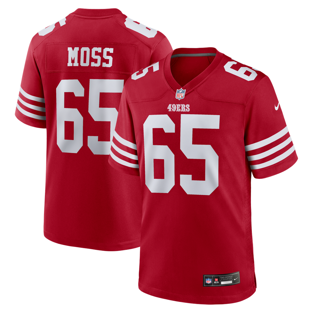 San Francisco 49ers Drew Moss Nike Team Game Jersey - Scarlet