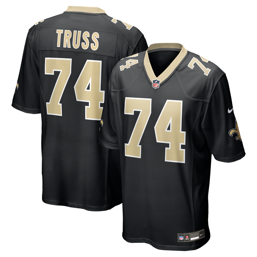 New Orleans Saints Xavier Truss Nike Team Game Jersey - Black