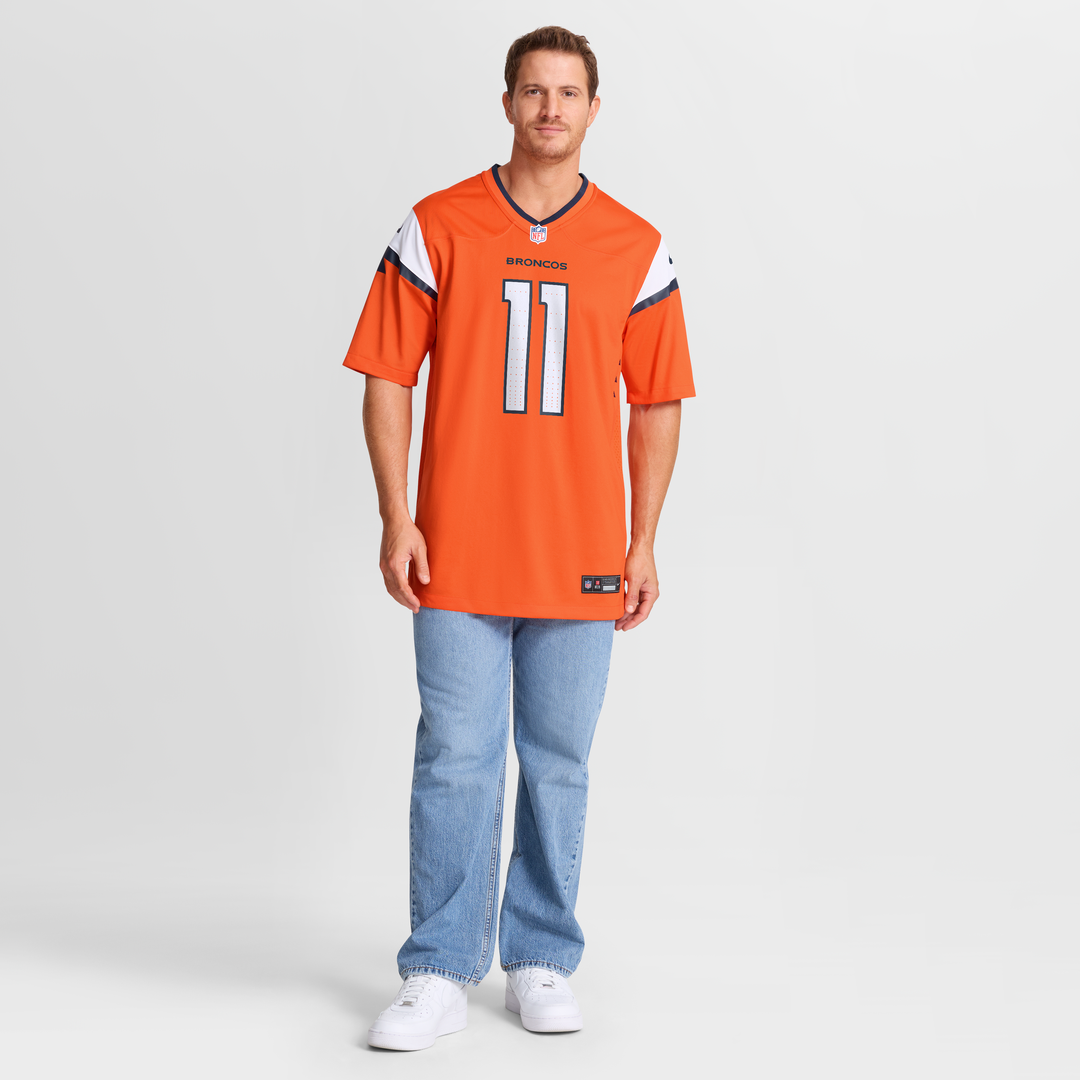 Denver Broncos Troy Franklin Nike Team Game Jersey - Orange