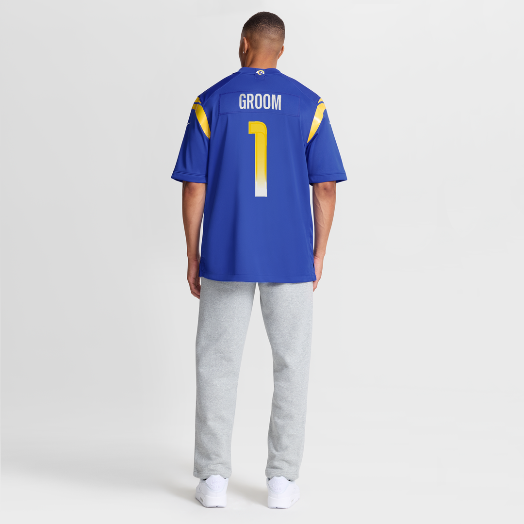 Los Angeles Rams Number 1 Groom Nike Game Jersey - Royal