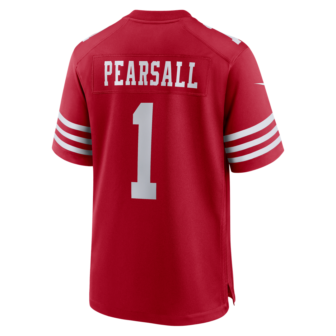 San Francisco 49ers Ricky Pearsall Nike Team Game Jersey - Scarlet