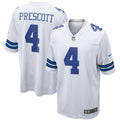 Dallas Cowboys Dak Prescott Nike Game Team Jersey - White