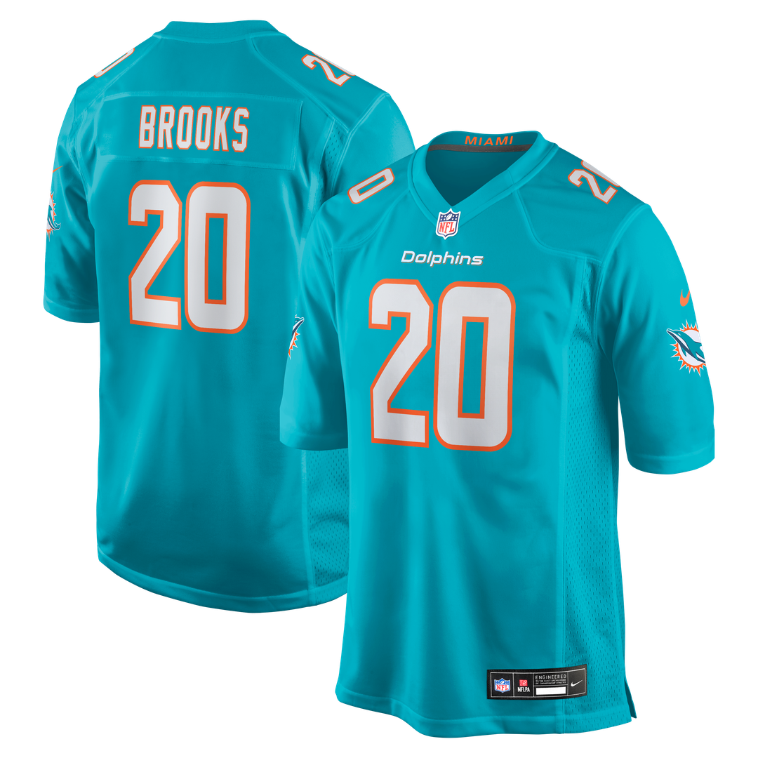 Miami Dolphins Jordyn Brooks Nike Game Jersey - Aqua