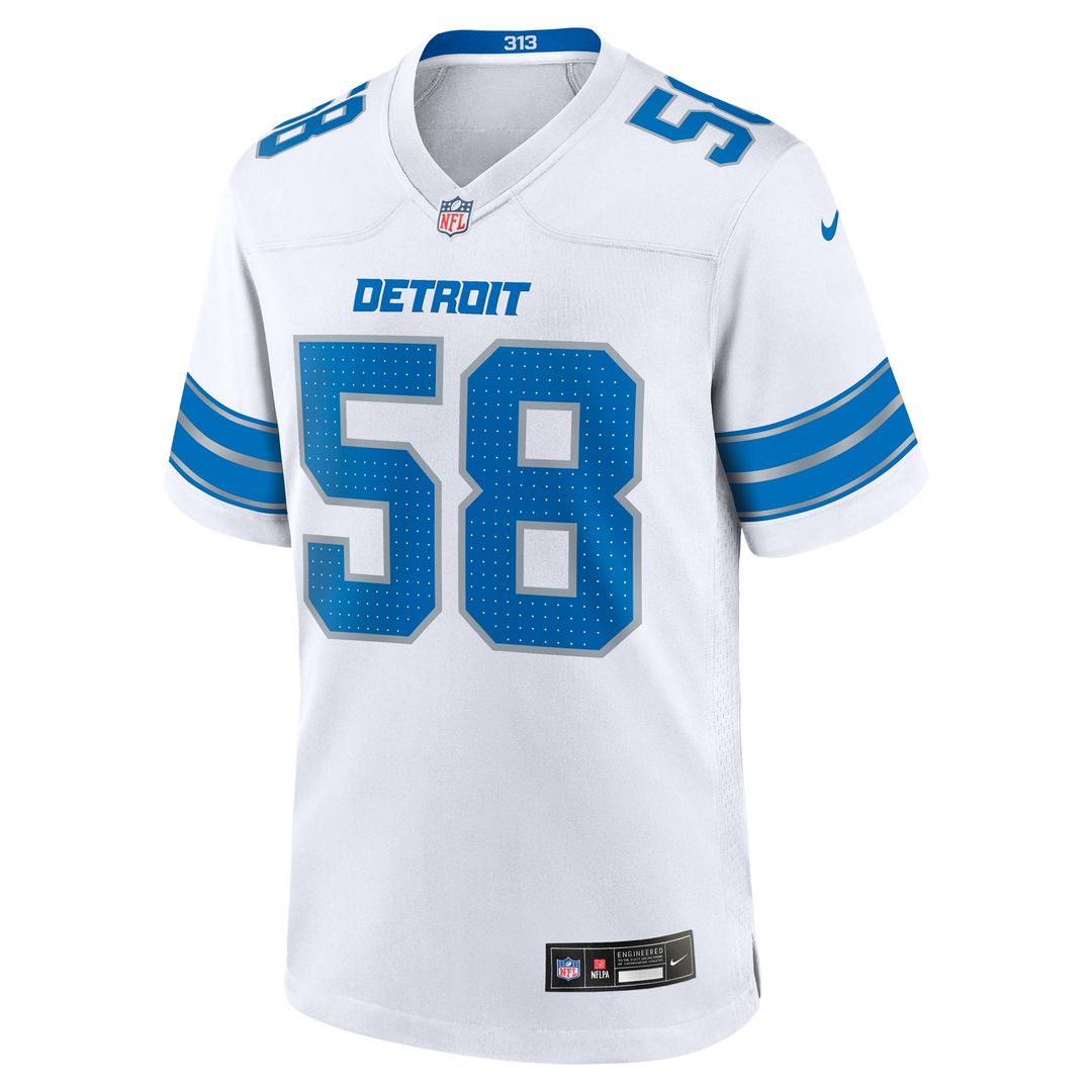 Detroit Lions Penei Sewell Nike Game Jersey - White