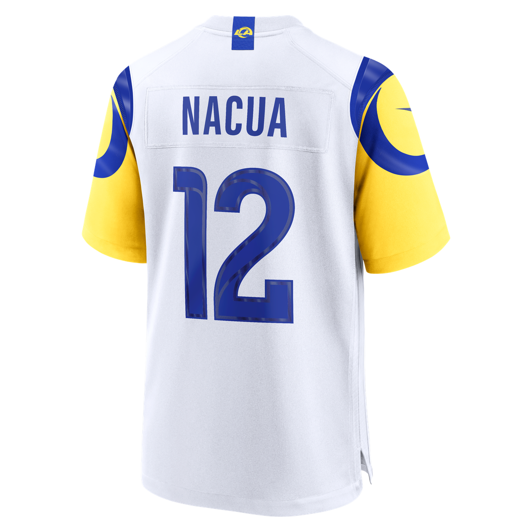Los Angeles Rams Puka Nacua Nike Game Player Jersey - White