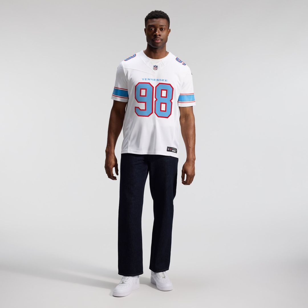 Tennessee Titans Jeffery Simmons Nike Vapor F.U.S.E. Stitched Limited Jersey - White