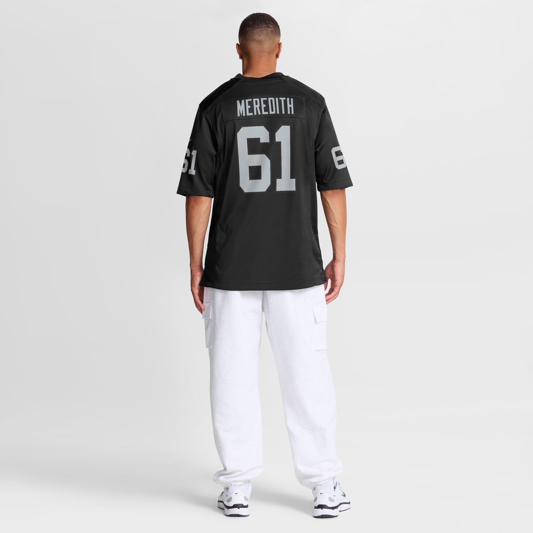 Las Vegas Raiders Jordan Meredith Nike Game Player Jersey - Black