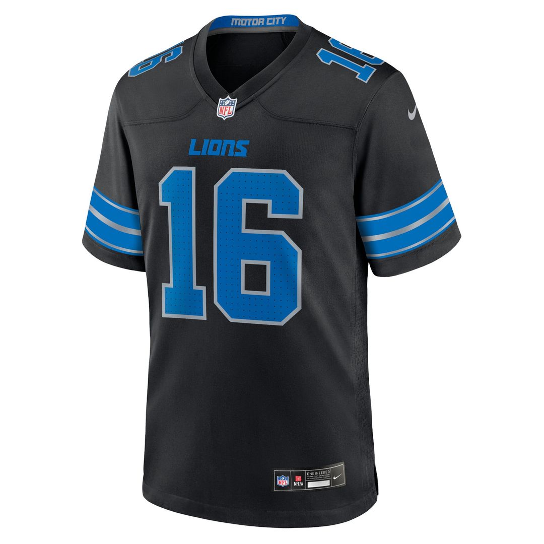 Detroit Lions Jared Goff Nike 2nd Alternate Game Jersey - Black