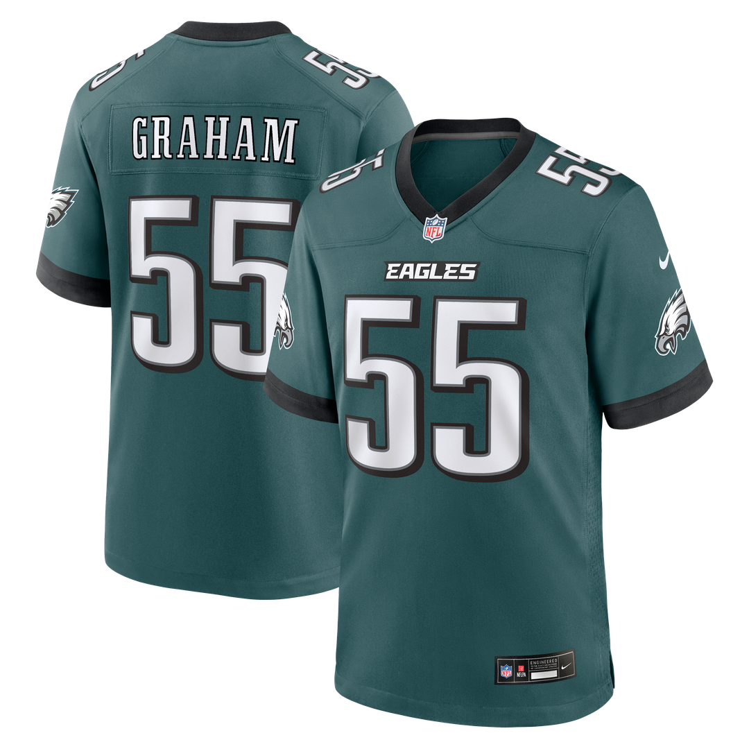 Philadelphia Eagles Brandon Graham Nike Team Game Jersey - Midnight Green