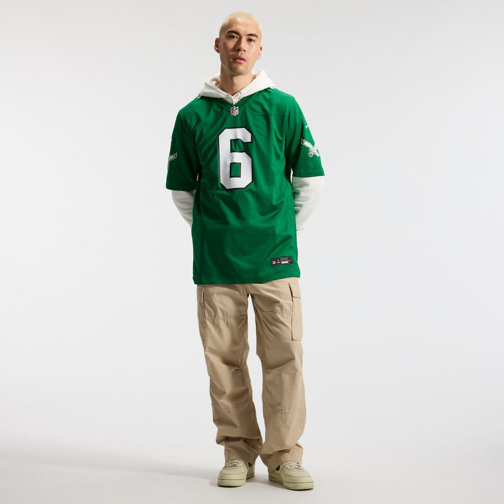 Philadelphia Eagles DeVonta Smith Nike Alternate Game Player Jersey - Kelly Green