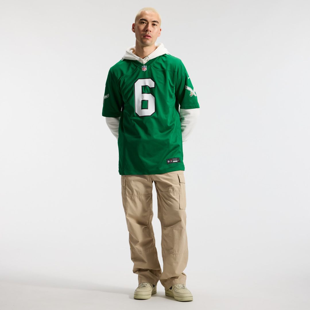 Philadelphia Eagles DeVonta Smith Nike Alternate Game Player Jersey - Kelly Green