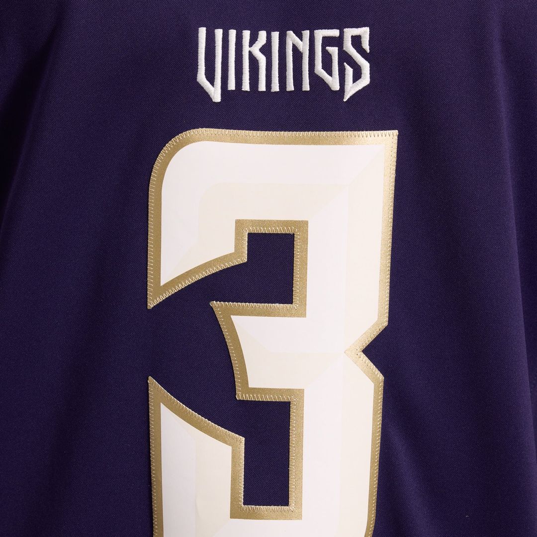 Minnesota Vikings Jordan Addison Nike 2026 Rivalries Collection Stitched Limited Jersey - Purple