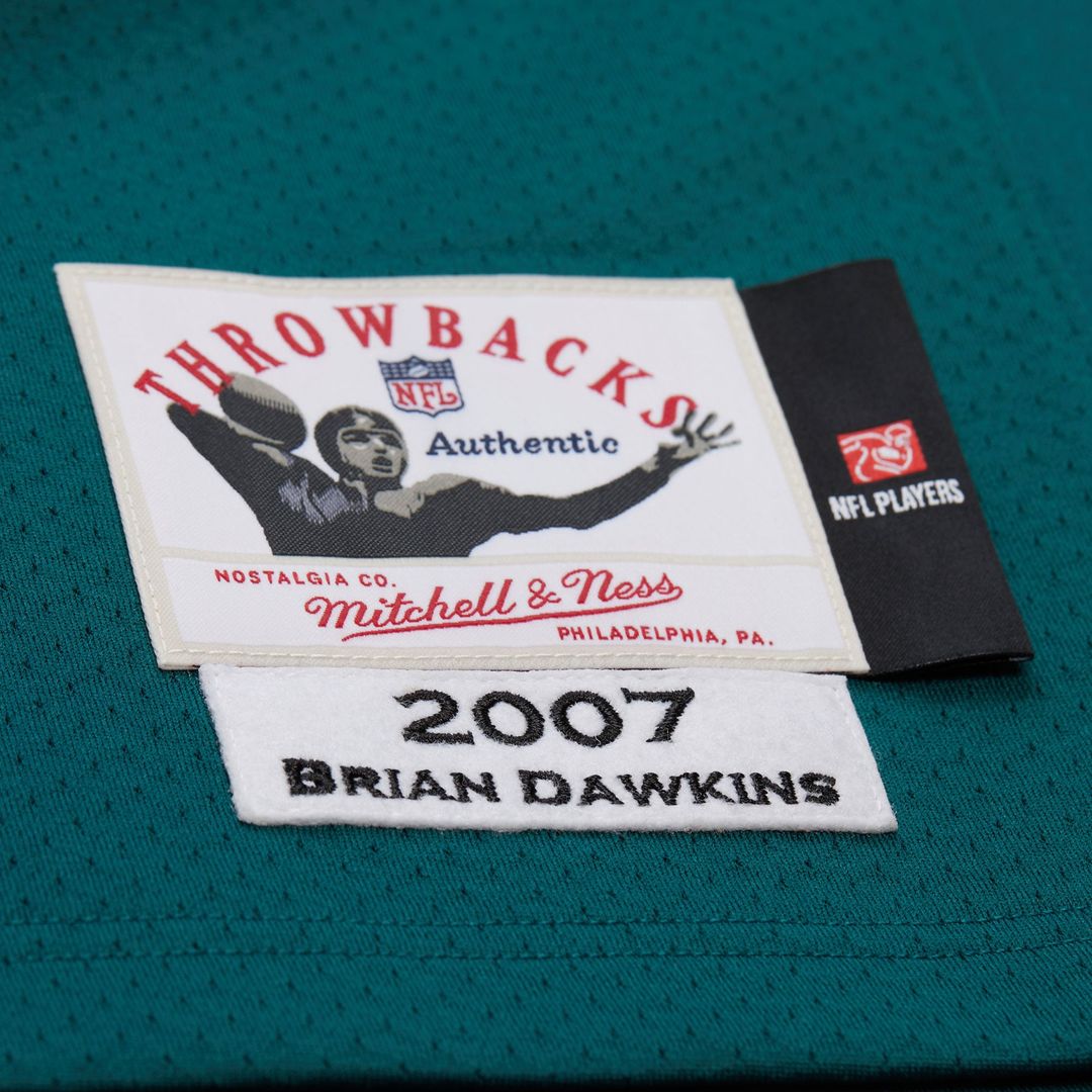 Philadelphia Eagles Brian Dawkins Mitchell & Ness 2007 Authentic Throwback Retired Player Jersey - Green