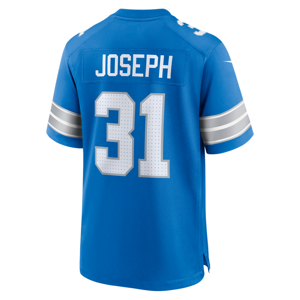 Detroit Lions Kerby Joseph Nike Team Game Jersey - Blue
