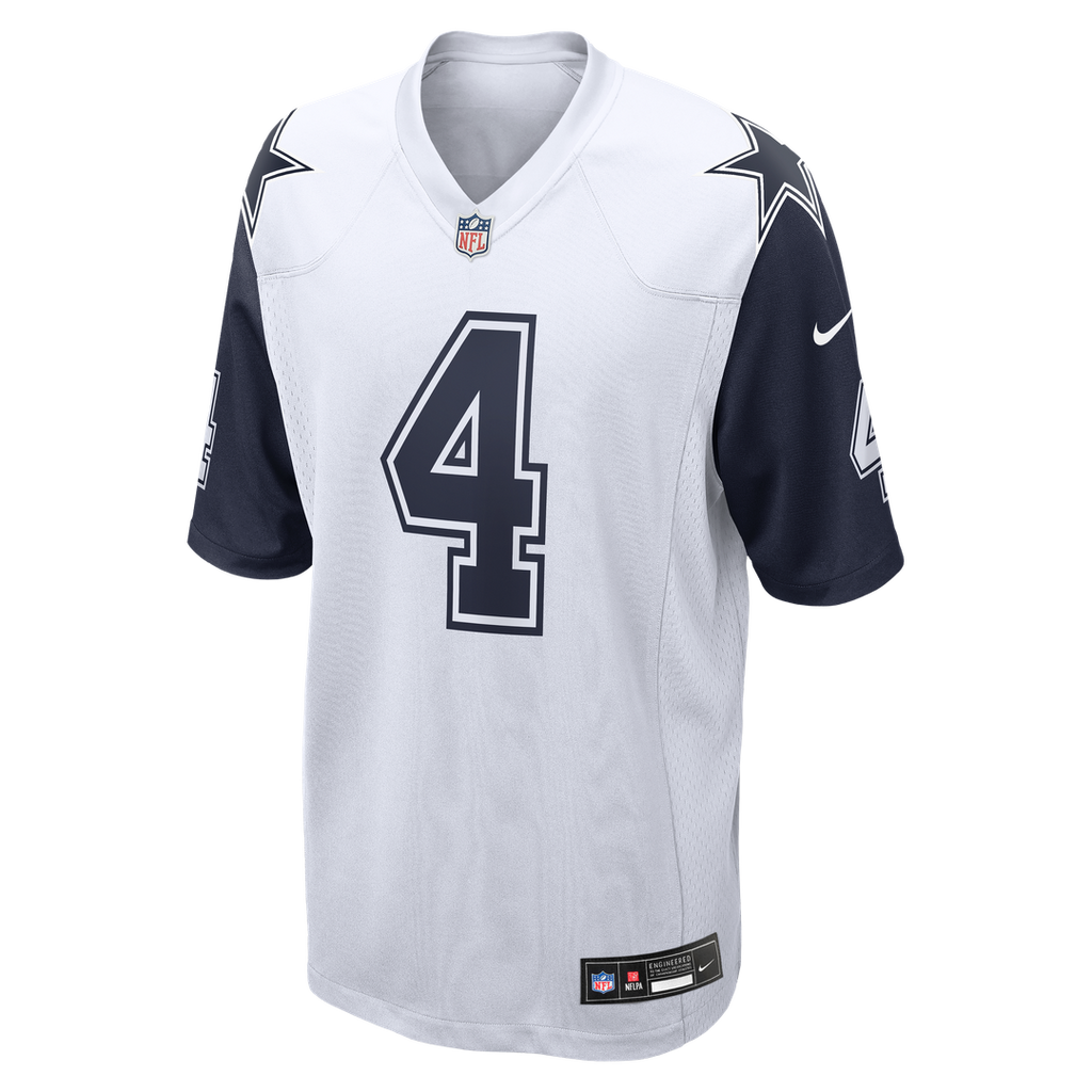 Dallas Cowboys Dak Prescott Nike Alternate Game Team Jersey - White