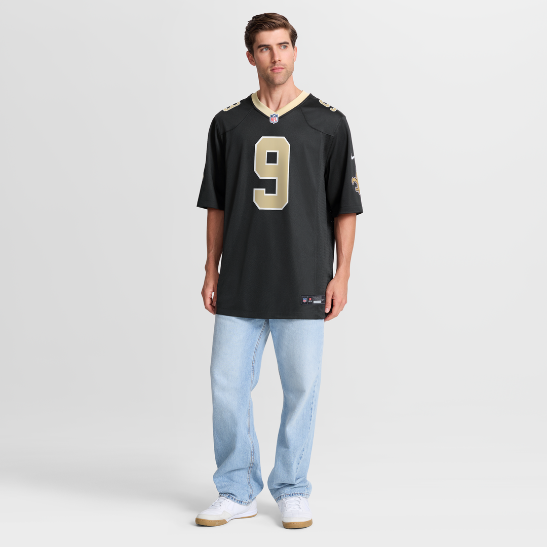 New Orleans Saints Drew Brees Nike Team Game Jersey - Black