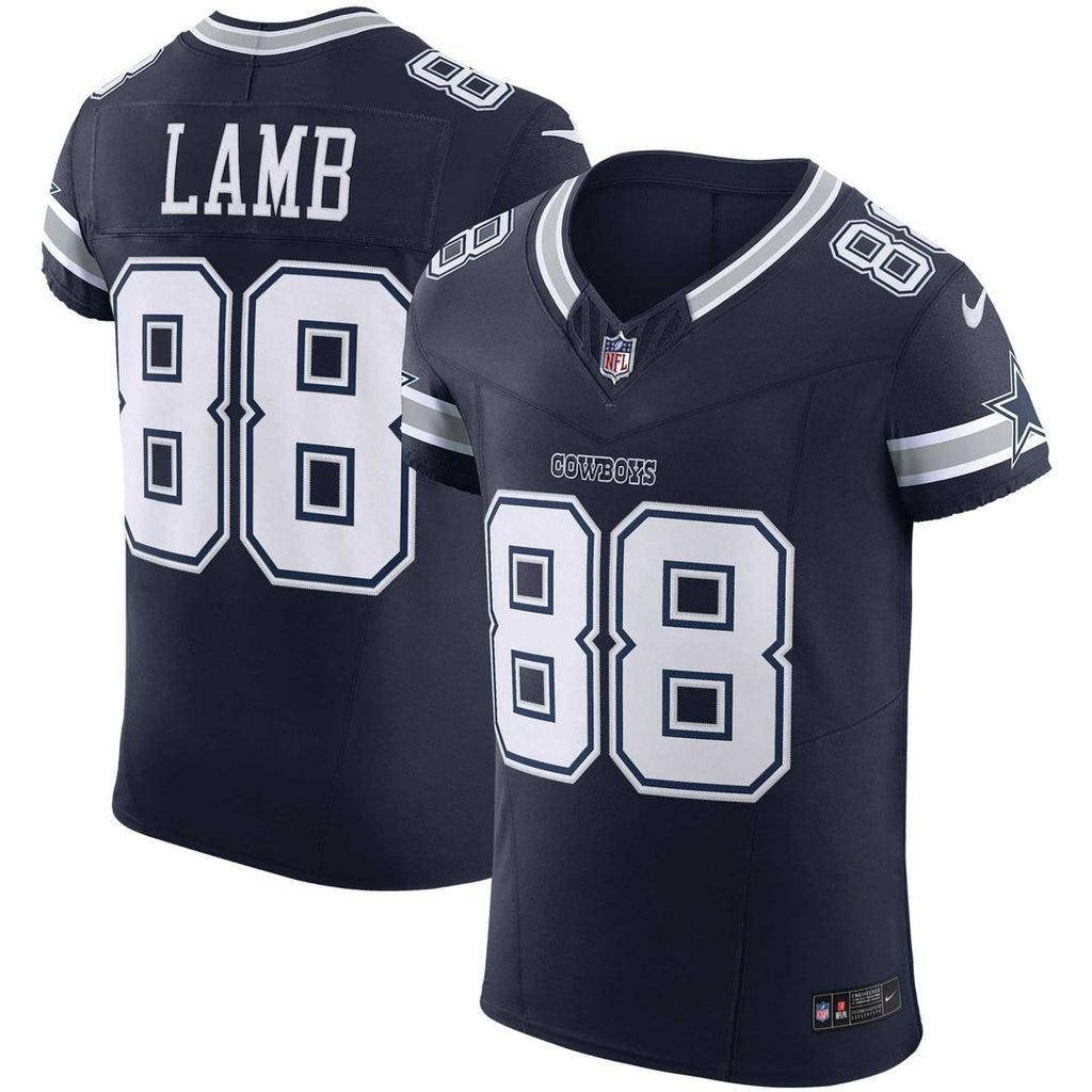 Dallas Cowboys CeeDee Lamb Nike Team Vapor F.U.S.E. Elite Jersey - Navy