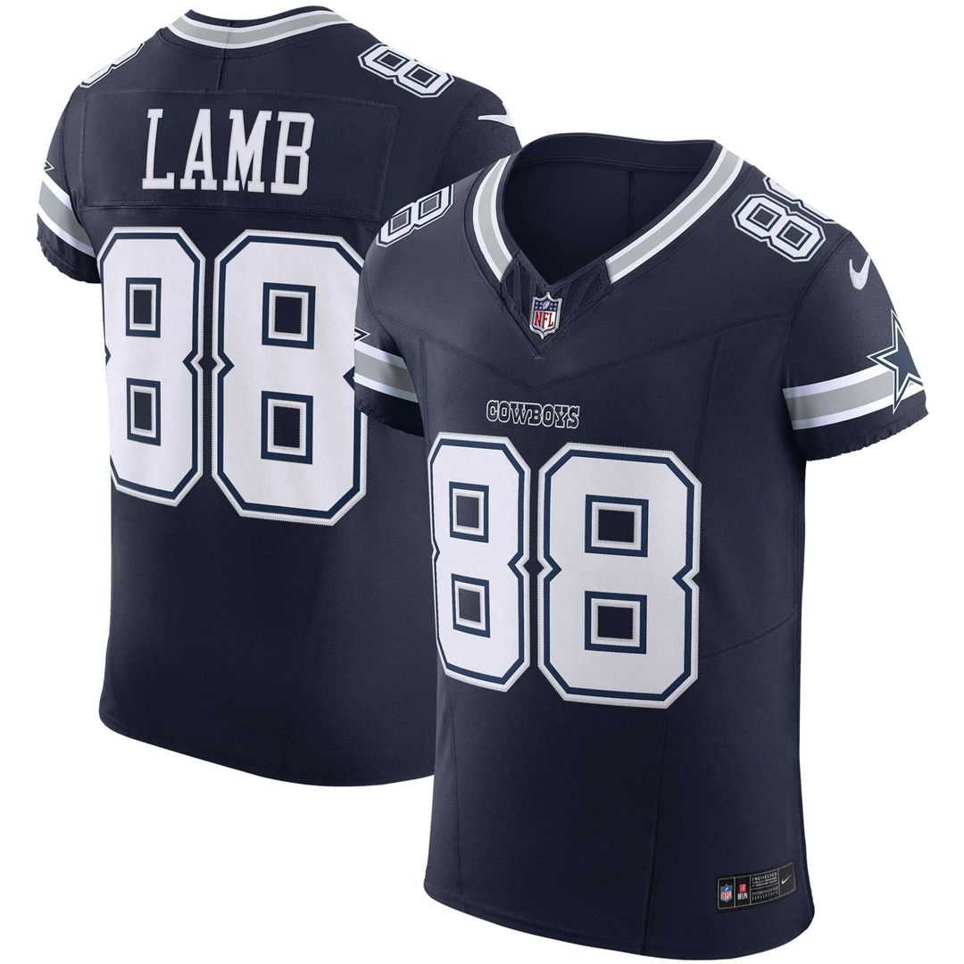 Dallas Cowboys CeeDee Lamb Nike Team Vapor F.U.S.E. Elite Jersey - Navy