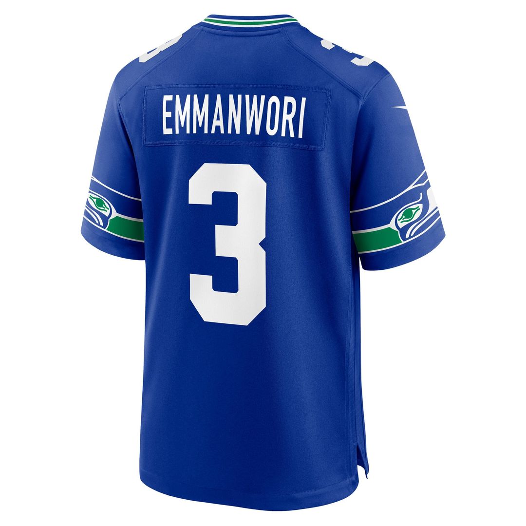Seattle Seahawks Nick Emmanwori Nike Team Game Jersey - College Navy