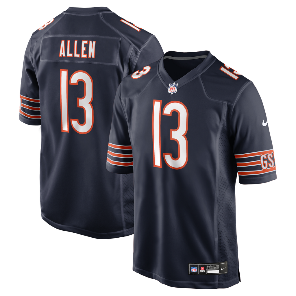 Chicago Bears Keenan Allen Nike Team Game Jersey - Navy