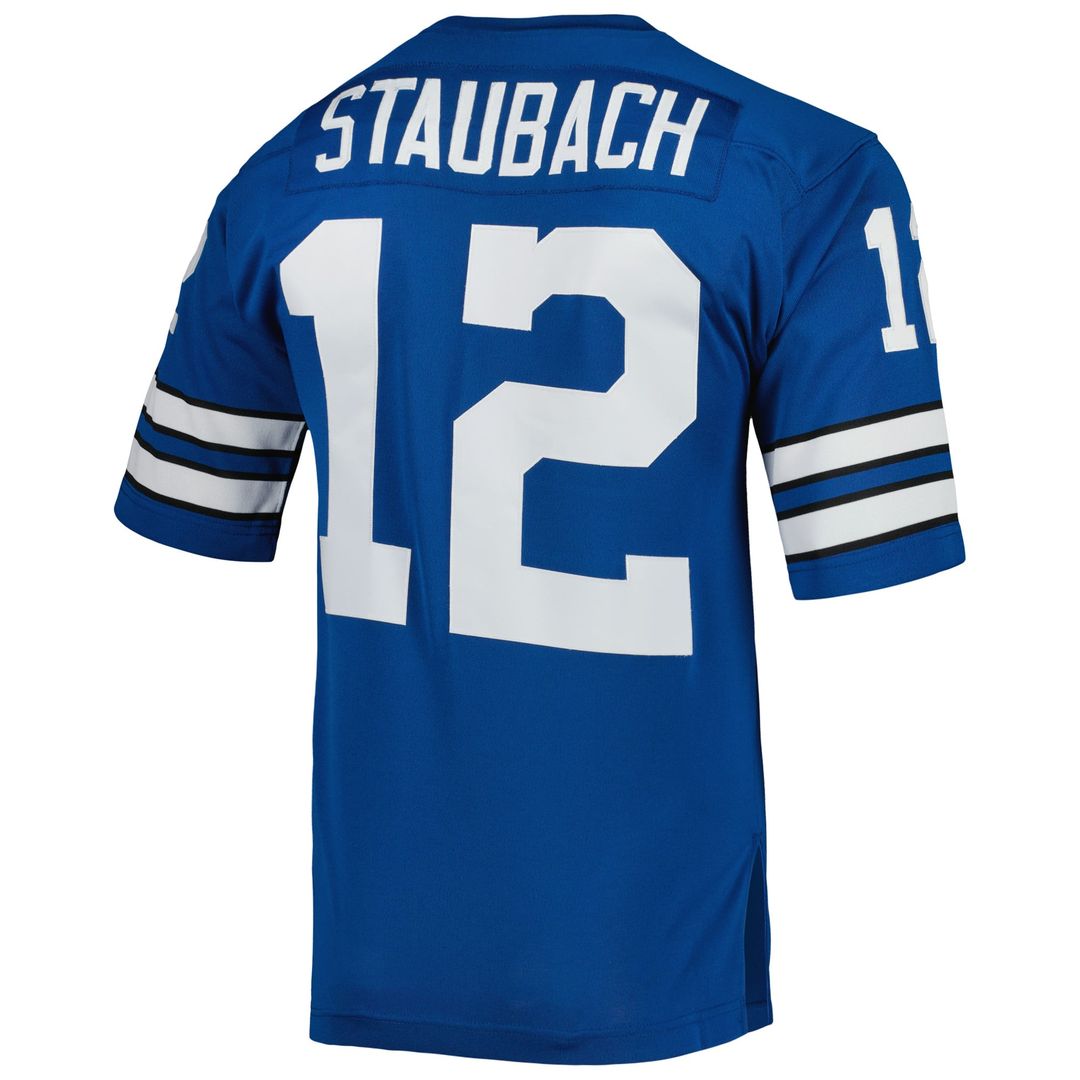 Dallas Cowboys 1971 Roger Staubach Mitchell & Ness Authentic Throwback Retired Player Jersey - Royal