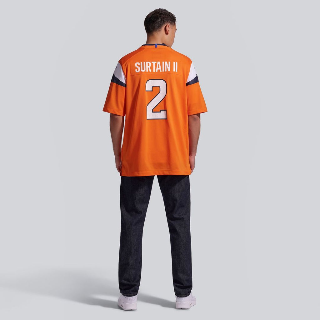 Denver Broncos Patrick Surtain II Nike Team Game Jersey - Orange