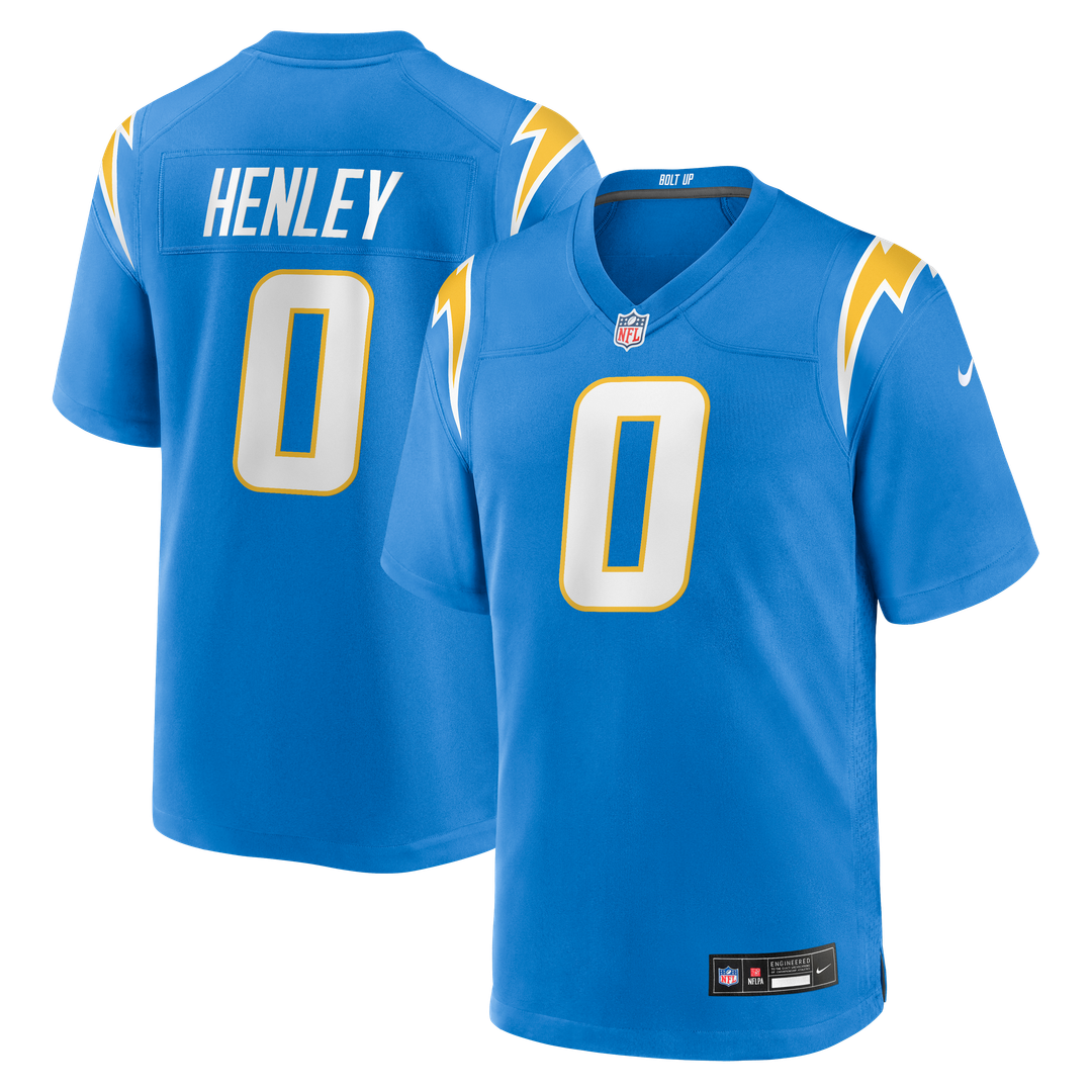 Los Angeles Chargers Daiyan Henley Nike Team Game Jersey - Powder Blue