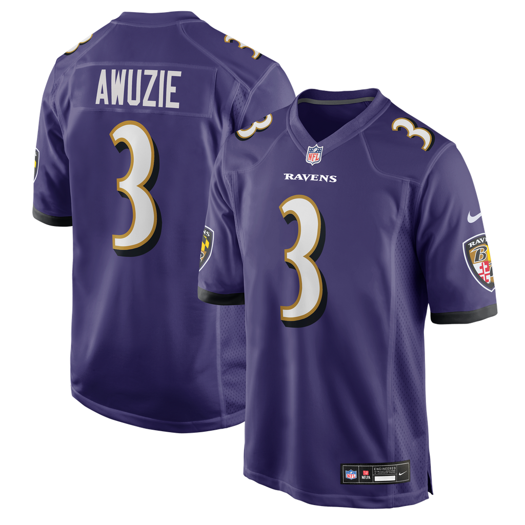 Baltimore Ravens Chidobe Awuzie Nike Team Game Jersey - Purple