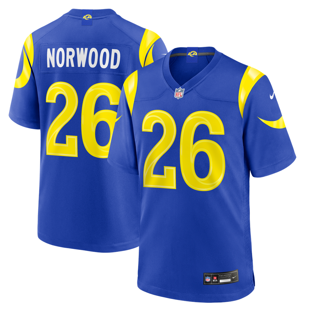 Los Angeles Rams Drey Norwood Nike Game Jersey - Royal