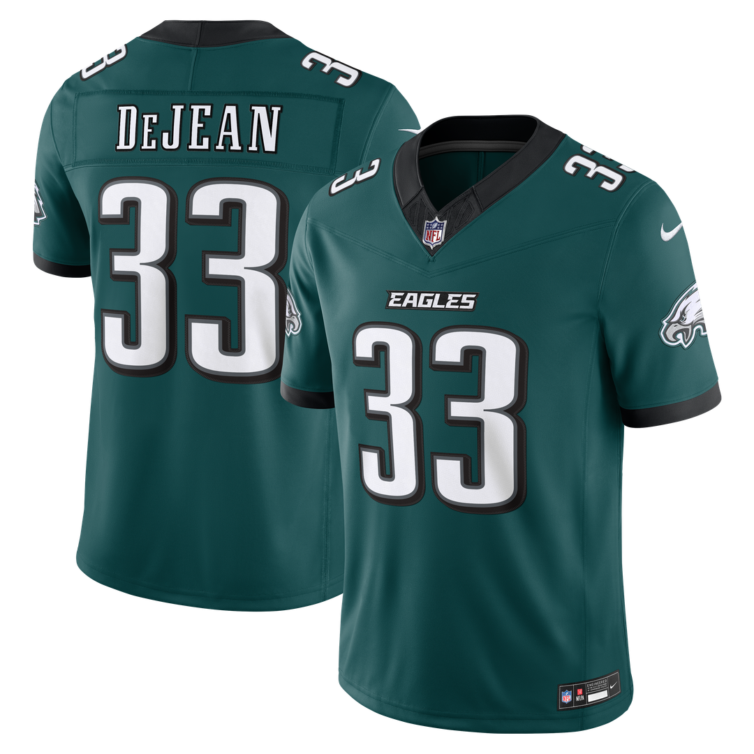Philadelphia Eagles Cooper DeJean Nike Team Vapor F.U.S.E. Stitched Limited Jersey - Midnight Green
