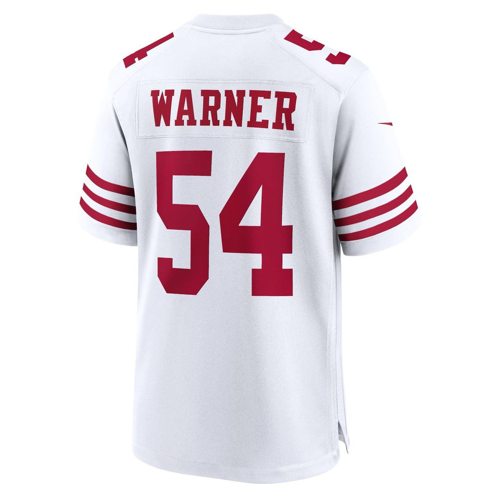 San Francisco 49ers Fred Warner Nike Player Game Jersey - White