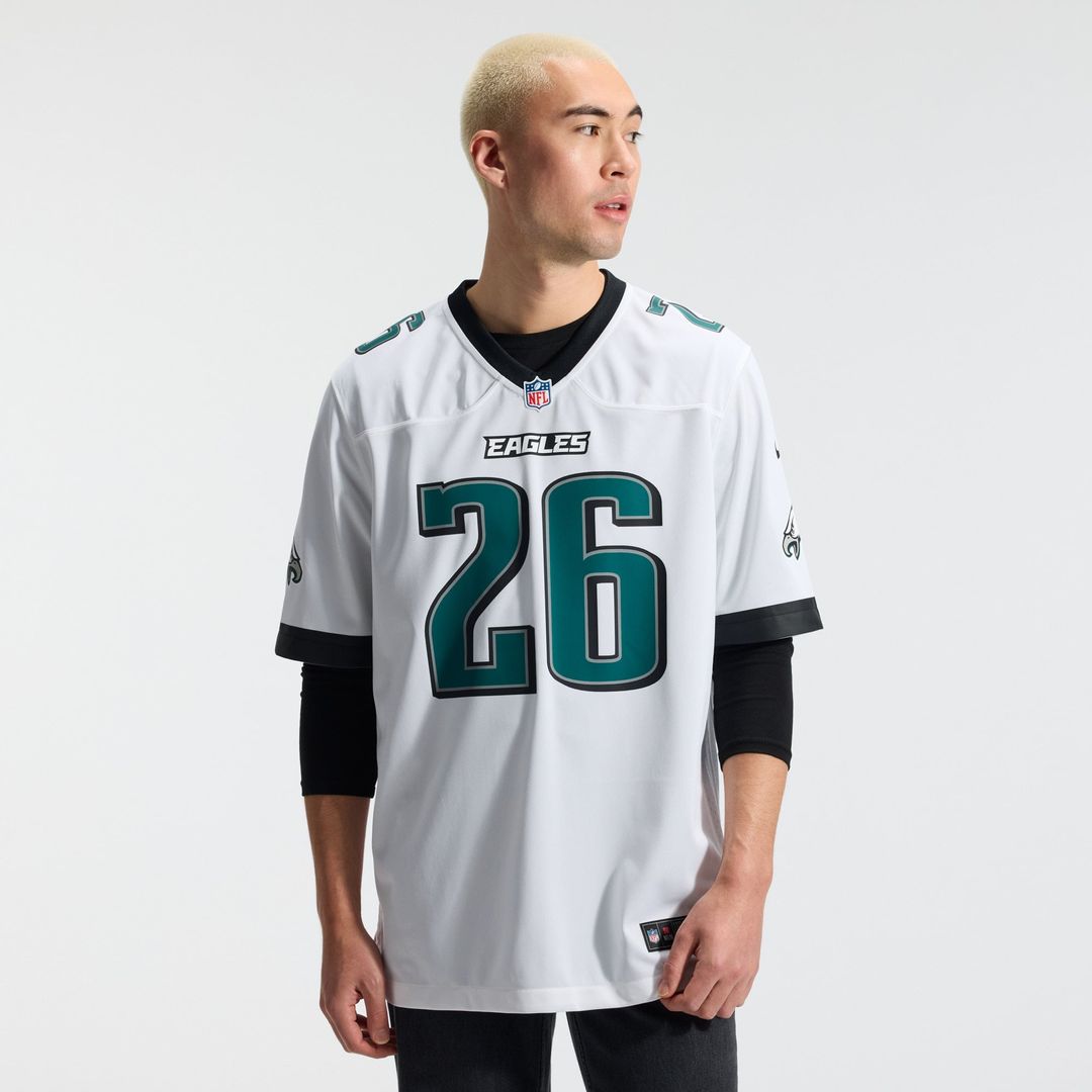 Philadelphia Eagles Saquon Barkley Nike Game Jersey - White