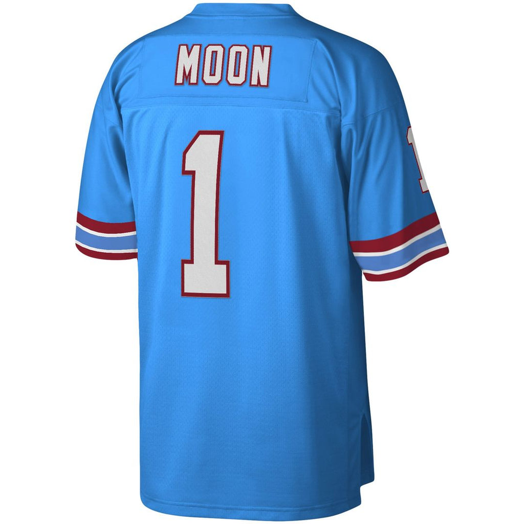 Houston Oilers Warren Moon Mitchell & Ness Legacy Replica Jersey - Light Blue
